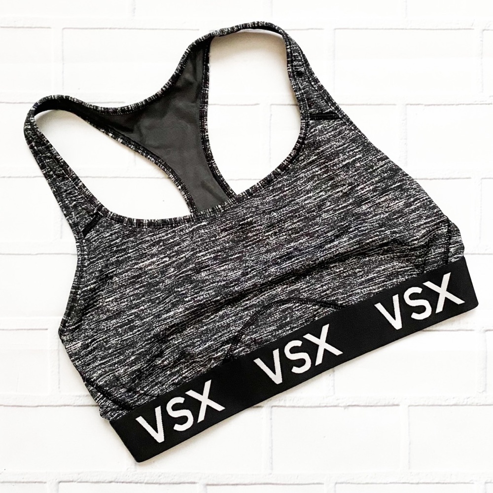 Victoria’s Secret Sport Gray and Black Low Support Sports Bra